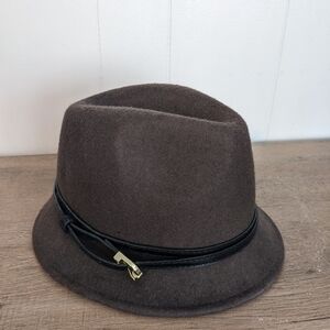 Men's Brown Fedora Hat